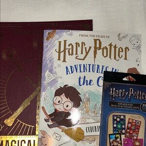 Warner Bros. Harry Potter Coloring and Sticker Set - A magical yearbook